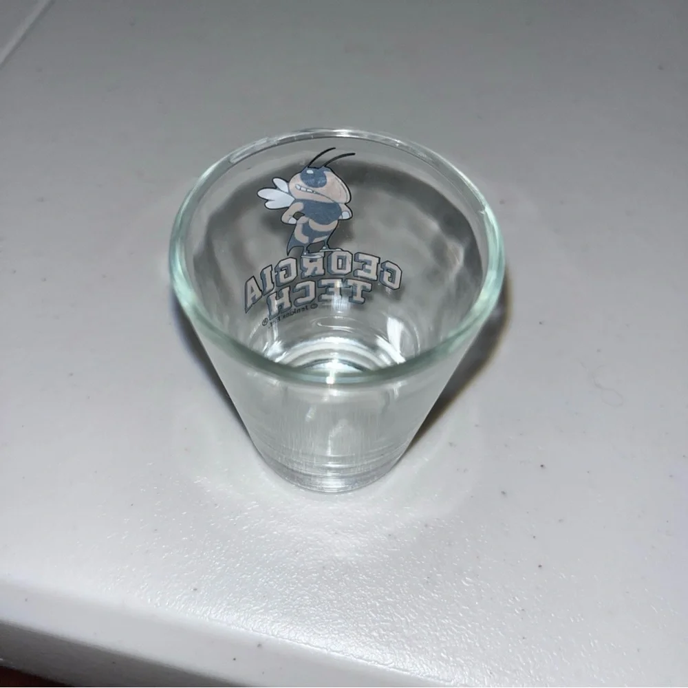 GEORGIA TECH YELLOW JACKETS Shot Glass NCAA Bar Accessories Atlanta, Georgia ATL